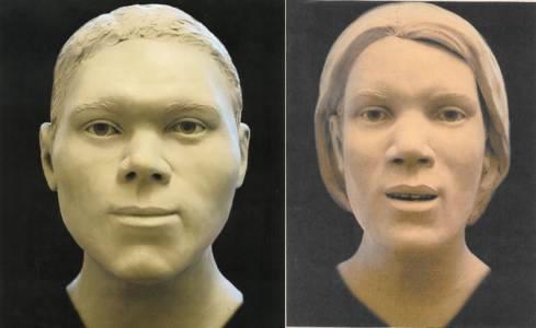 Facial models were rendered of a pair of skeletal remains found in the Historic Triangle. (submitted)