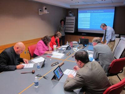 The JCC Board of Supervisors determines their top five priority goals during a strategic plan work session Feb. 9, 2016. (Kirsten Petersen/ WYDaily)