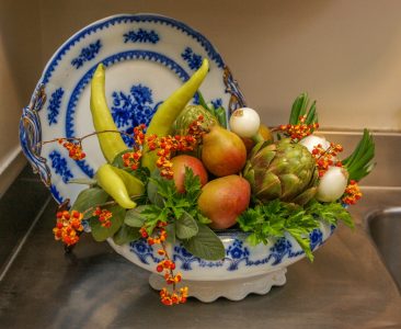 Holiday floral arrangements