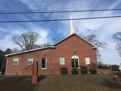 The Chickahominy Baptist Church in Toano. (Sarah Fearing/WYDaily)