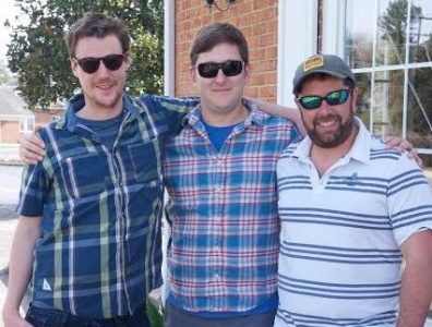 From left to right: Mason Brooks, Gardiner Brooks, Vernon Geddy. (Courtesy Vernon Geddy)