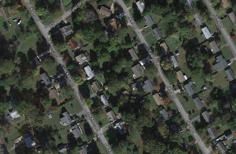 The 900 block of Jackson Drive in James City County. (Courtesy Google Maps)