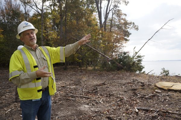 Rusty Meadows, project manager for the water crossing part of the Skiffes Creek project. (Steve Roberts, Jr./WYDaily)