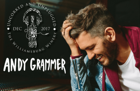 Andy Grammer is coming to the Williamsburg Winery this weekend. (Courtesy photo/James City County)