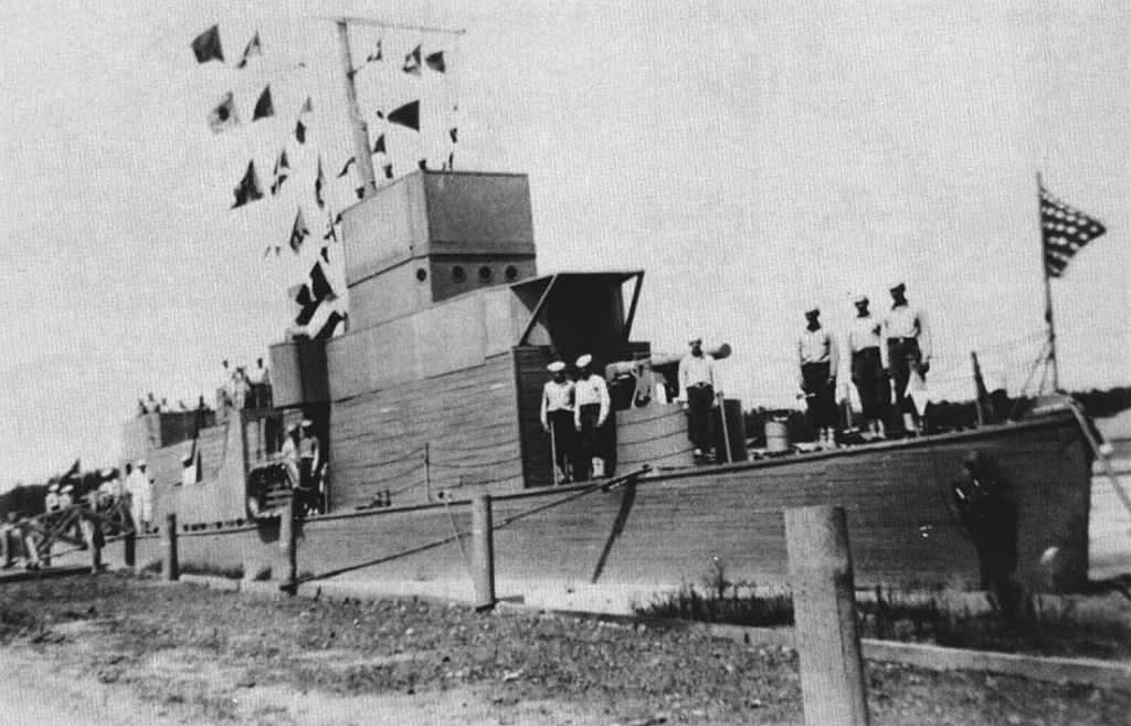 A U.S. Navy training ship at Camp Peary, Virginia, circa 1945. (Courtesy photo/U.S. Navy)