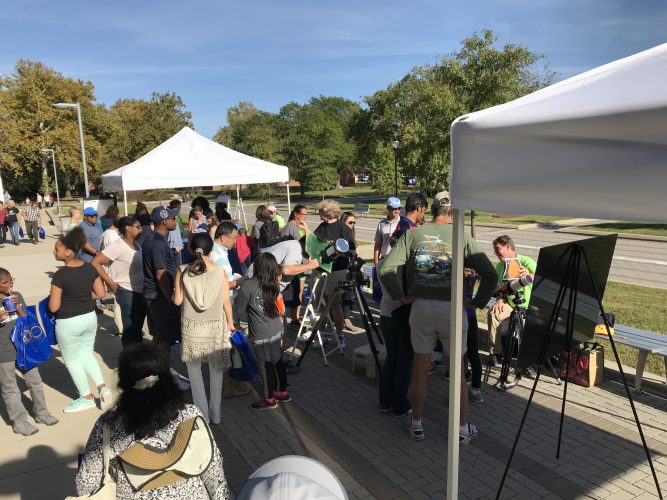 The club attends "Star parties," in North Carolina and Western parts of the state where there is less light pollution, according to Jim Mack, a member of the Skywatchers club since 1990. (Photo courtesy of Paul Tartabini)