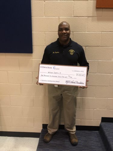 William Capers, a security officer at Lafayette, writes the curriculum for the students based off of skills he learned in the armed forces, according to André McLaughlin, the school's resource officer. (Photo courtesy of Archie Jefferson)