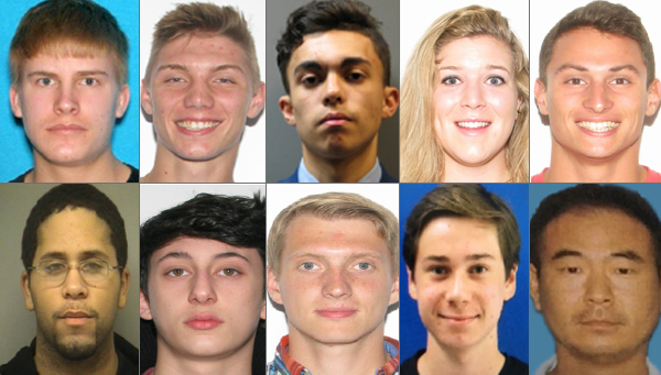 Ten people with ties to William & Mary were arrested in a drug distribution investigation, eight of whom were students. Three of the students and a college employee pleaded guilty to various charges this past week. (Courtesy photo/Williamsburg Police)