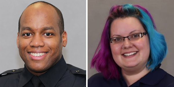 Deputy Kayln Hall, left, and dispatcher Sara Mattingly. (Courtesy York-Poquoson Sheriff's Office)