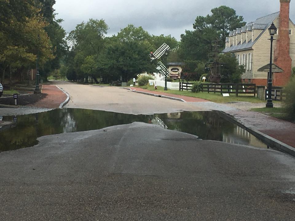 A coastal flood advisory means that some roads near waterfronts could experience minor flooding. (WYDaily/Courtesy of York-Poquoson Sheriff's Office, 2018)
