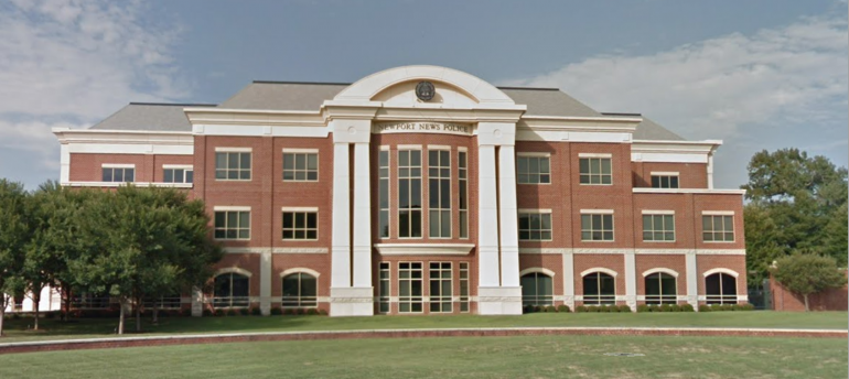 Screenshot of the Newport News Police Department headquarters (WYDaily/ Courtesy of Google Maps)