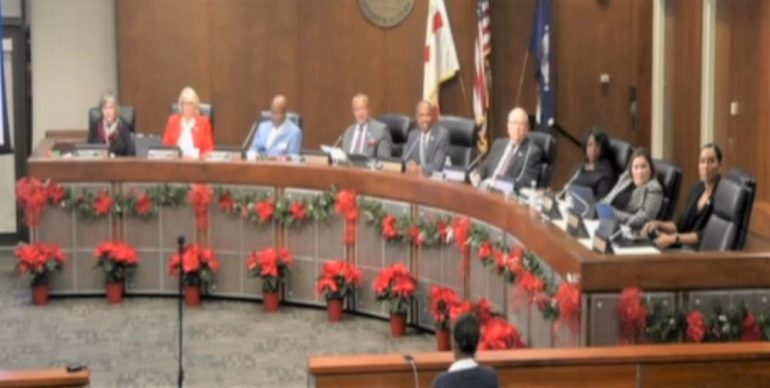 Hampton City Council listens for nearly two-hours as residents speak on the proposed resolution to make the city a 2nd Amendment sanctuary. (WYDaily/Courtesy City of Hampton)