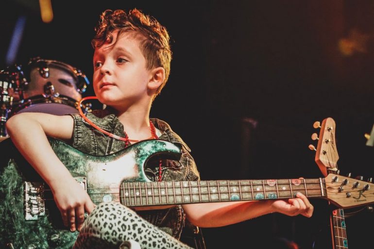 The program provides students with instruments that fit small hands and bodies to help them get more comfortable while learning music. (WYDaily/Courtesy Centerstage Academy)