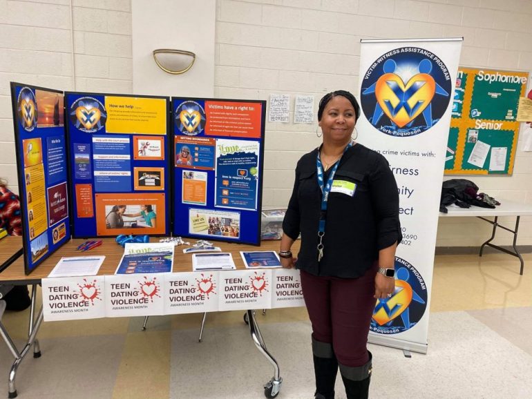 Anika Virgin, director of the Victim Witness Assistance Program in York County, has been visiting schools to provide resources on teen dating violence. (WYDaily/Courtesy Victim Witness Assistance Program Facebook)