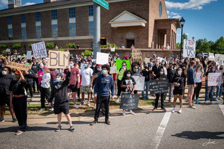Black Lives Matter protest in Williamsburg, Sunday, May 31, 2020 (WYDaily/Courtesy of Joseph Miller)