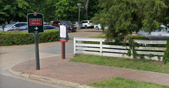 The Colonial Williamsburg Foundation submitted a special use permit to remove 11 parking spaces from Parking Lot 4 which includes 310 W Duke of Gloucester St. (WYDaily/ Screenshot courtesy of Google Maps)